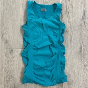 Athleta XS Fitted Turquoise Blue Tank Top